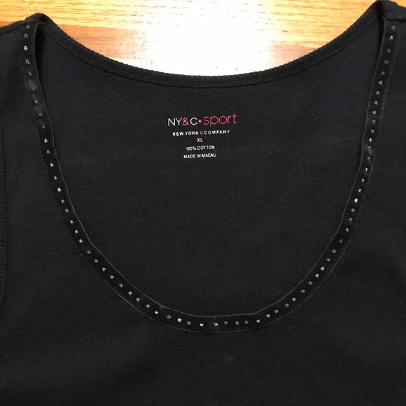 Black stretch camisole/tank top - Picture 2 of 2